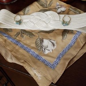 🌹Scarf, belt, and earrings bundle🌹